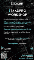 STAADPRO Workshop 2020 Workshop Poster